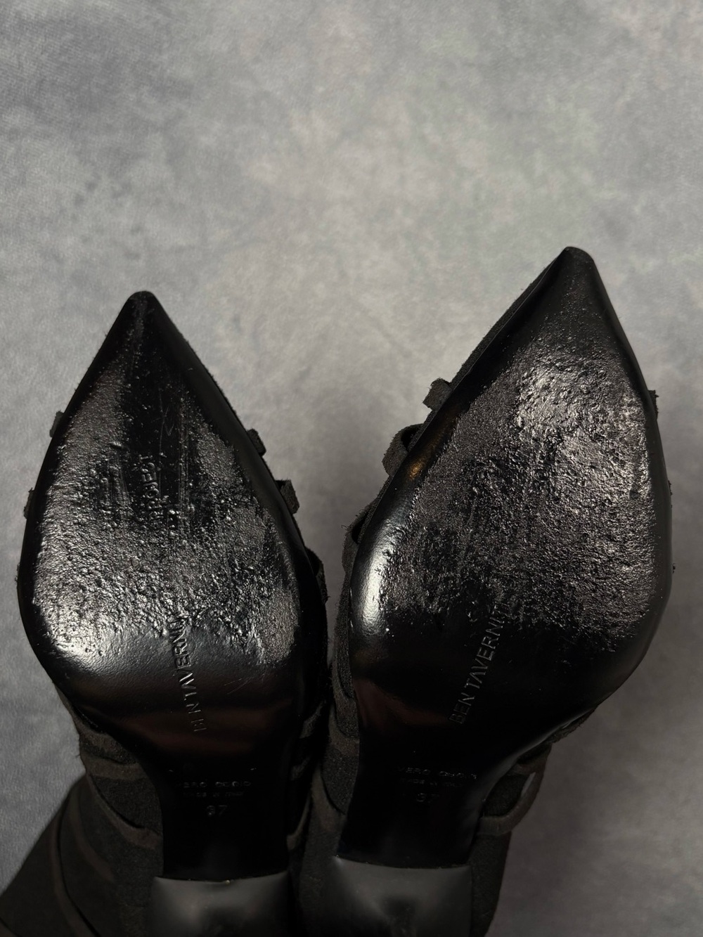 Unravel Project by Ben Taverniti Black Lace Up High Stiletto Sock Boots RRP1600$ - Picture 14 of 16